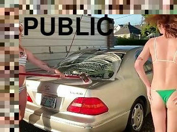 Bimbo Car Wash with Penny Peacock Trailer