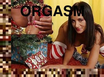 onani, orgasme, tissende, fisse-pussy, sprøjte, legetøj, fingering, strømper, dildo, fetish