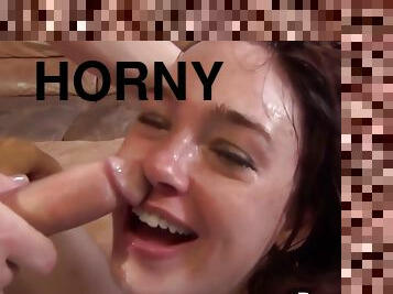 Jodie Taylor In Horny Gets Multiple Cumshots On Her Face