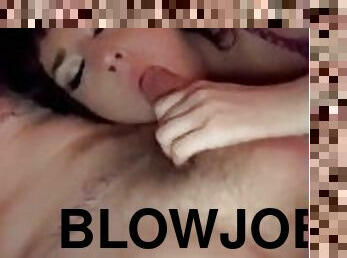 amatør, blowjob, stor-pikk, oral, pikk, suging