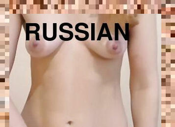 cul, gros-nichons, masturbation, russe, babes, blonde, solo, érotique