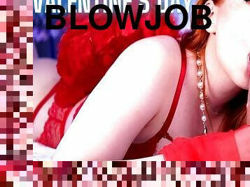 Valentine's Day. Angelic blowjob. 4K - MollyRedWolf