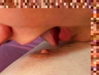 ?lose-up Licking Male Nipple - Agata Anallove