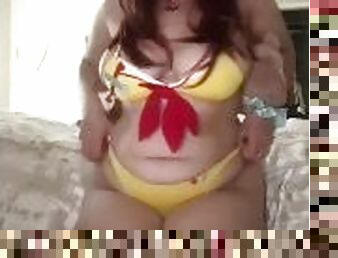 ????? Inugami Korone Bikini Cosplay