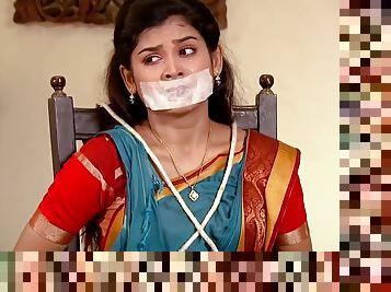 Gagged In Saree