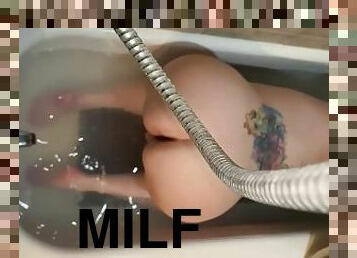 Masturbating in the tub