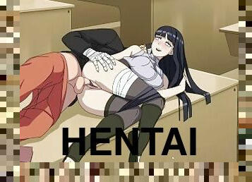 Naruto - Kunoichi Trainer - Naruto fucks Hinata on the school desk