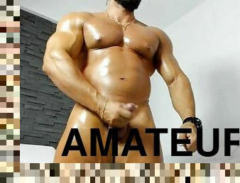 masturbação, amador, tiro-ao-alvo, pénis-grande, gay, punheta, gozando, ejaculação, excitante, fudendo