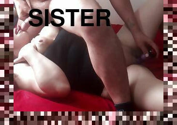 I catch my sister-in-law playing with her dildo, she asks me to fuck her and fill her with semen 3