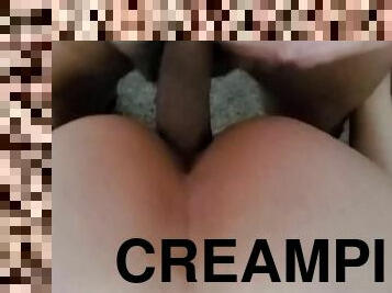 amatør, creampie, babysitter, synsvinkel