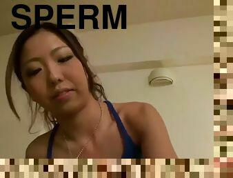Sperm eating of G cup huge breasts! Nanase Yui