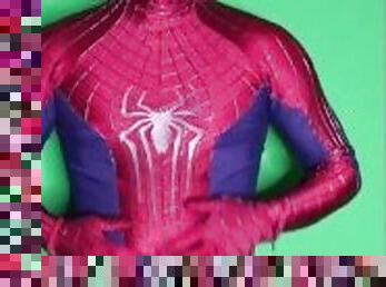 spiderman piss and cum (TASM2 suit)