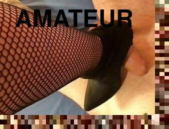 masturbation, amatör, avrunkning, massage, par, fötter, strumpor, pov, fetisch, footrunk