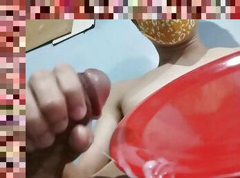 cumshot on a PLATE