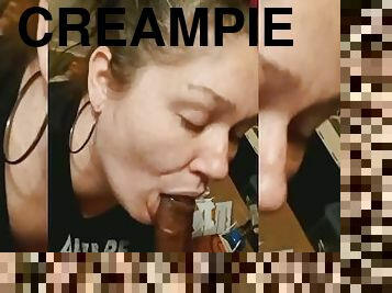 amatør, blowjob, cumshot, stor-pikk, interracial, latina, deepthroat, massasje, creampie, svart