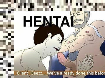 dilettant, homosexuell, küche, hentai, muskulös, tragen