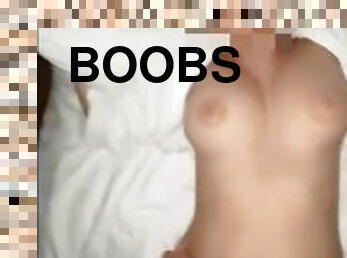 fucking my sweet babe with big boobs. want to see her face?