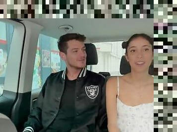 StreetFuck -Traveling Horny Couple Offers Creampie to Taxi Driver