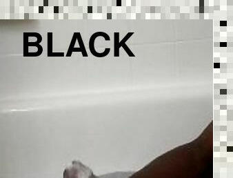 Big black soapy dick