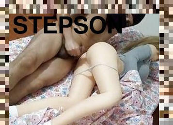Perverted stepson pretends to be a thief to fuck his horny stepmom for his day
