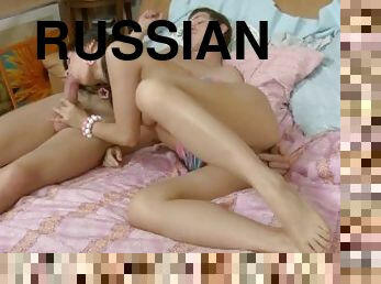 Big Tit Russian Gets Her Pussy Licked And Fucked Hard By A Lucky Guy