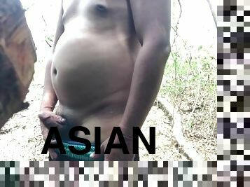 asiatisk, store-pupper, onani, offentlig, amatør, eldre, stor-pikk, handjob, alene, filipinsk