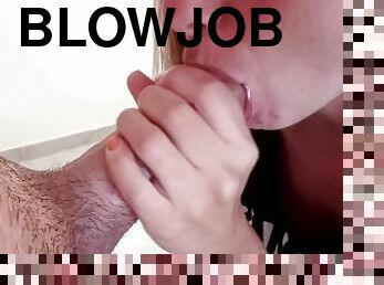 smal, amatör, avsugning, cumshot, creampie, par, pov, sprut, blond, oral