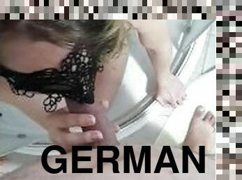 GERMAN MILF USES YOUNG NEIGHBORBOY - HOT SHOWER BLOWJOB