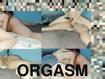 masturbation, orgasme, giclée, branlette, bdsm, culotte, ejaculation, boules, cow-girl
