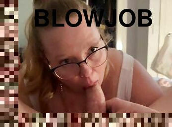 amatør, blowjob, deepthroat, bbw, svelging, pov, blond, søt, oral, hvit