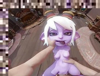 Tristana (league of legends) being used (3d animation with sound)