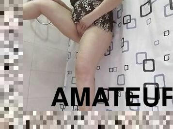 mandi, mastubasi, orgasme, kencing, vagina-pussy, isteri, amatir, jenis-pornografi-milf, buatan-rumah, wanita-gemuk-yang-cantik