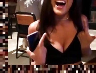 Try Suck A Friends Titty In Public