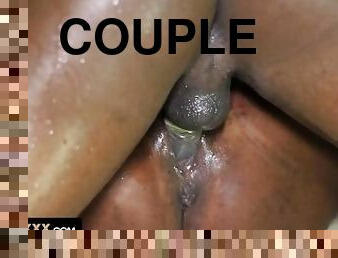 cul, gros-nichons, levrette, amateur, fellation, ejaculation-sur-le-corps, ébène, branlette, black, couple