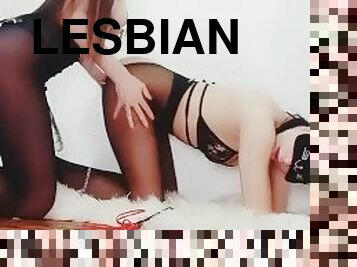 Lesbian Strapon/ Ass Slapping / Hard Fucking /Hair Pulling/ BDSM / Squirt Orgasm With JulyLuane
