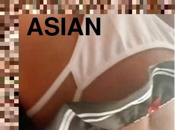 asiatisk, far, fisse-pussy, anal, tøs, anime, snæver, kær, lille, farmand