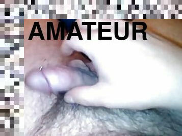 masturbation, amatör, cumshot, gigantisk-kuk, avrunkning, juckande, sprut, piercad, ensam, kuk