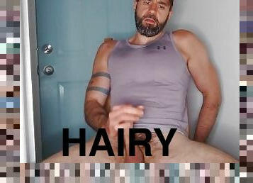 Hairy daddy jerks off, huge cumshot at JUSTFOR.FANS/PJANDTHEBEAR