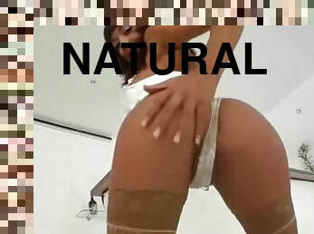 Shanis Petite Sexy Natural Ass GApe & Mike Angelo, hardcore anal slut, lingerie, high heels, Tease#1