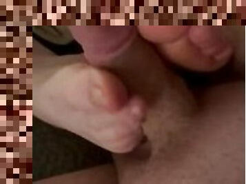 Amazing foot job leads to blue balls