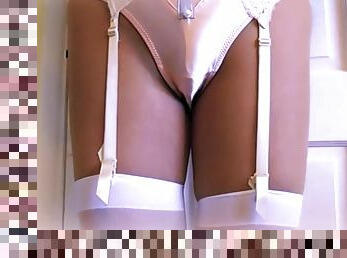Leaather Miniskirt Satin Panties - Amateur Hot Fetish