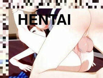 gros-nichons, orgasme, lesbienne, compilation, anime, hentai, seins, bout-a-bout, dure