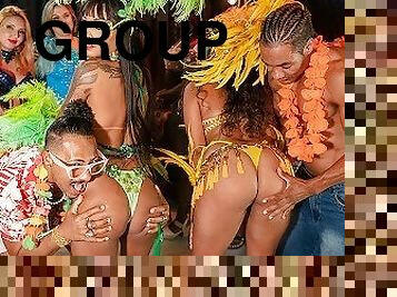 real carnaval anal samba groupsex party