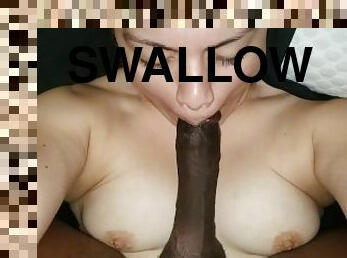 Sexy Latina swallows all my cum