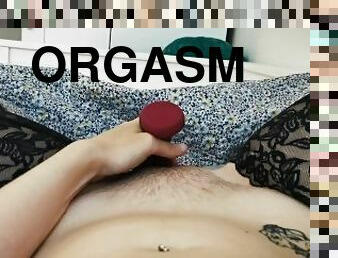 röv, masturbation, orgasm, amatör, leksak, blond, ensam