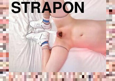 ekstrem, strapon, amatør, hardcore, bdsm, gal, blond, kinky, merkelig, fetisj