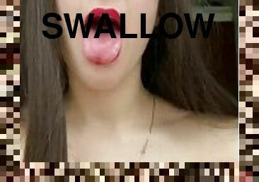 I want to show you how I will swallow your cum
