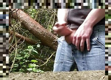 A quick wank in the woods