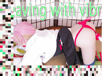 Leaving with vibrator - Fetish Japanese Video