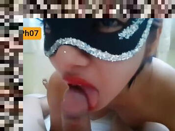 Masked Woman Is Sucking A Dick For Money And - Roc Khard